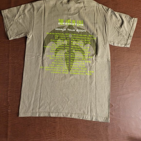 Vintage Queensryche "Art of Live" World Tour 2004 Double Sided Concert T Shirt M - Picture 5 of 7